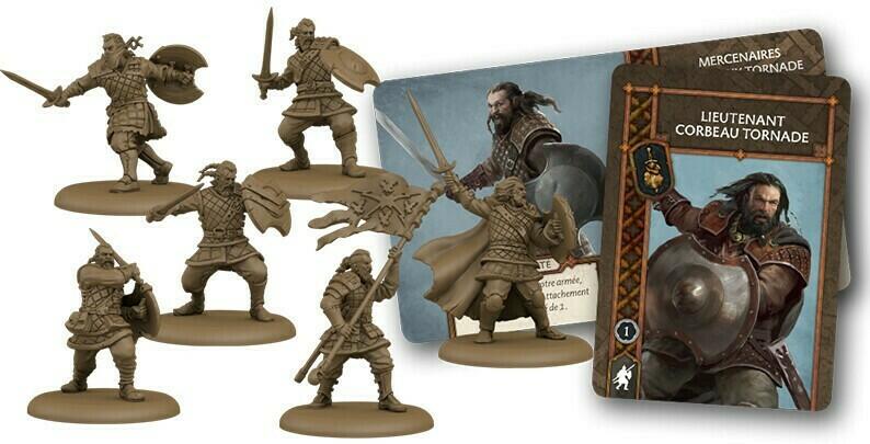 Le Trône de Fer: Le Jeu de Figurines - Mercenaires Corbeaux Tornade Eclate