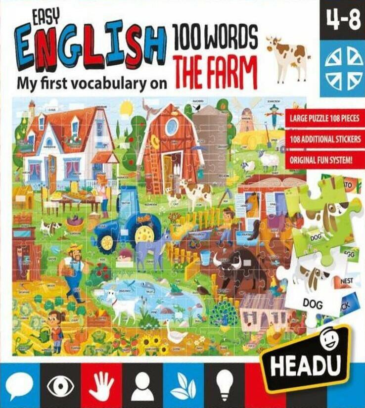 Easy English: 100 Words Farm Cover