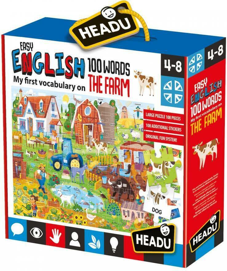 Easy English: 100 Words Farm Cover 3d