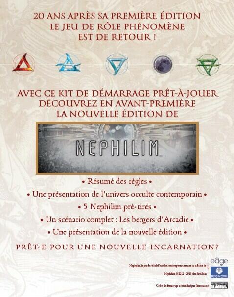 Nephilim: Kit de Démarrage Cover