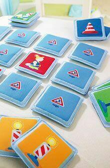 Mes Premiers Jeux: Mémo Tissu Chantier Eclate