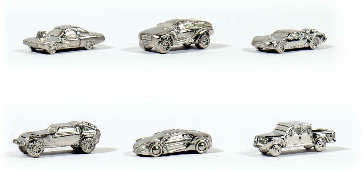 Monopoly: Fast & Furious Pions