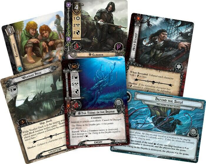 Le Seigneur des Anneaux: Le Jeu de Cartes - La Chose des Profondeurs Cartes