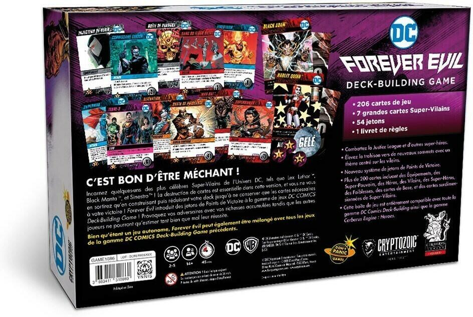 DC Comics: Deck-Building Game - Forever Evil Back 3d