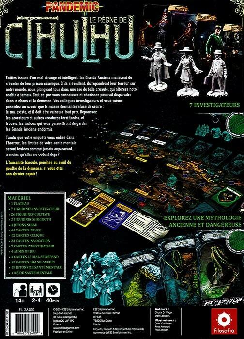 Pandemic: Le Règne de Cthulhu Back