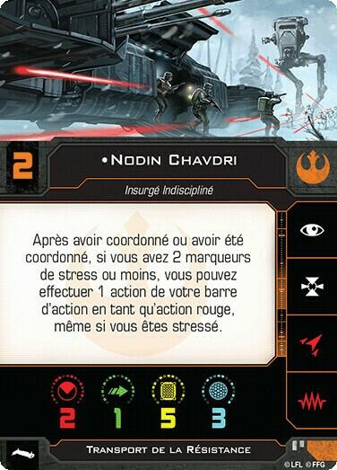 Star Wars: X-Wing - Transport de la Résistance Carte