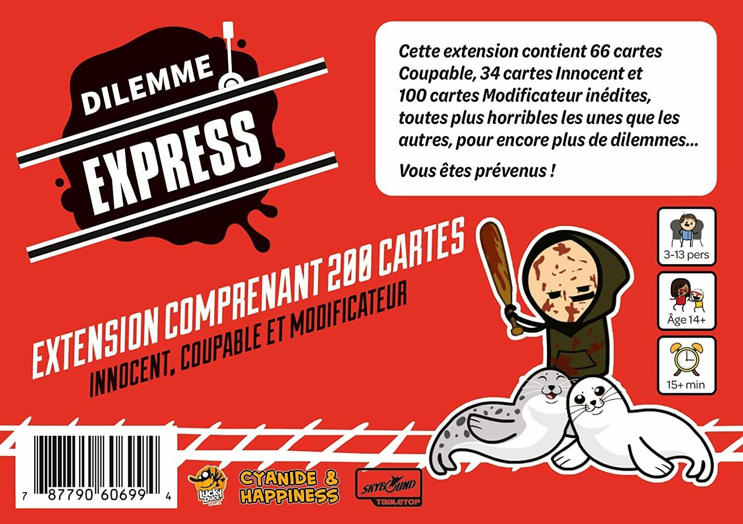 Dilemme Express: Extension Déconseillé aux -14 ans Back