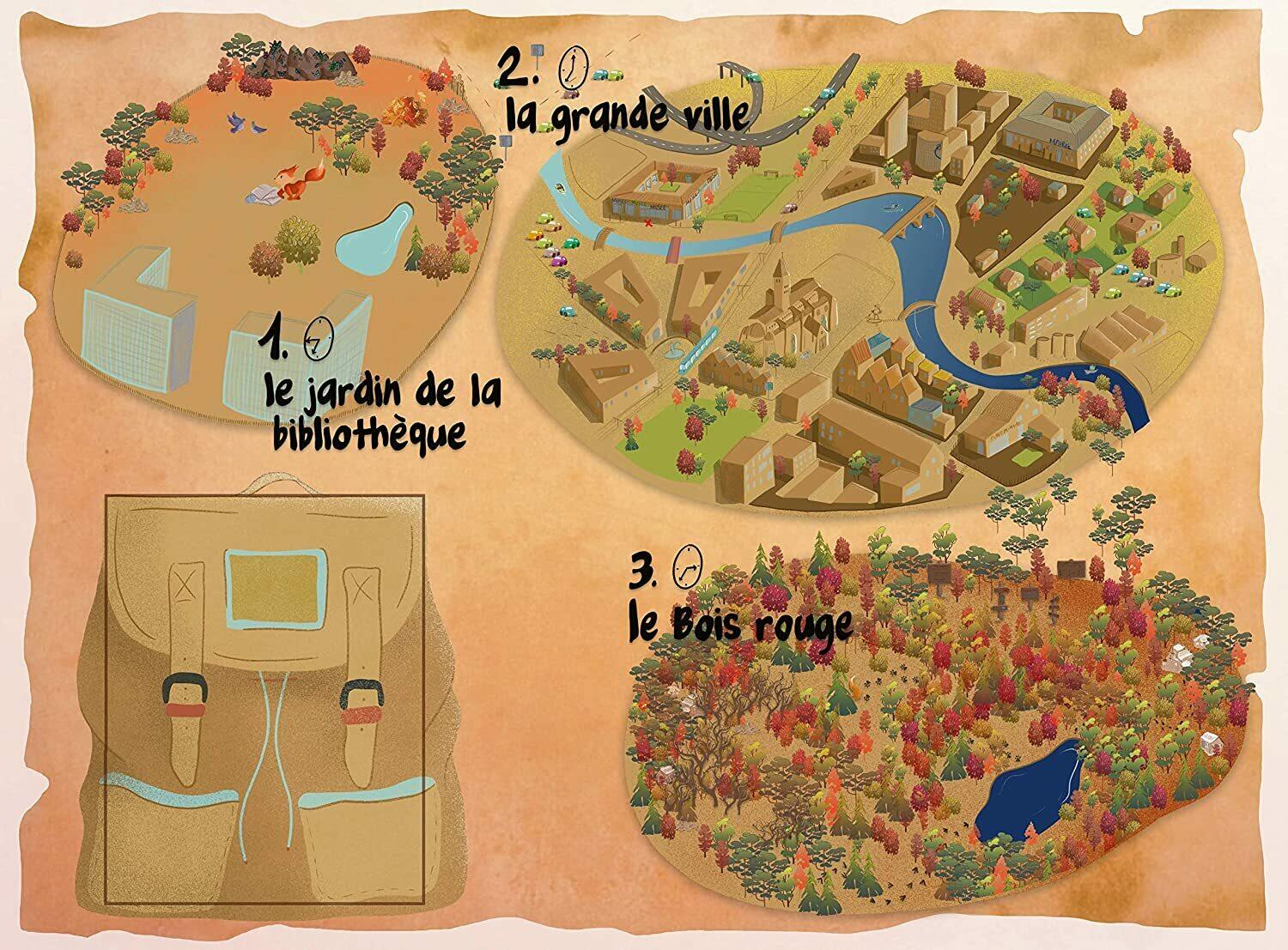 Mon Premier Escape Game: Octobre et le Bois Rouge Map