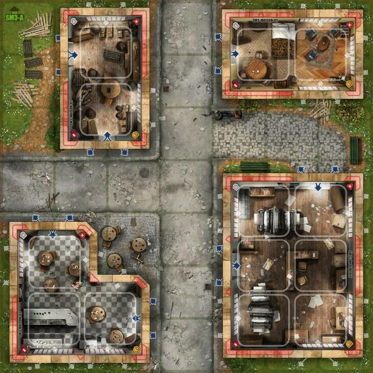 Heroes of Normandie: Sainte-Mère Eglise Tuiles