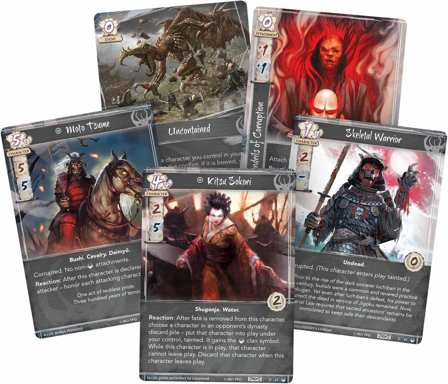 La Légende des Cinq Anneaux: Le Jeu de Cartes - Dans l'Ombre de Fu Leng Cartes