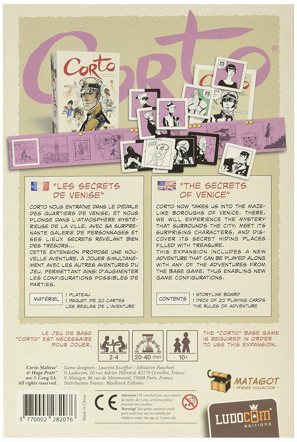 Corto: Les Secrets de Venise Back