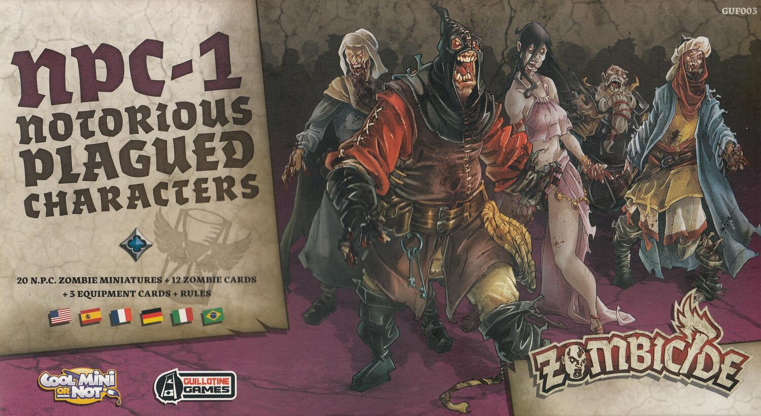 Zombicide: Black Plague - NPC-1 - Notorious Plagued Characters Cover