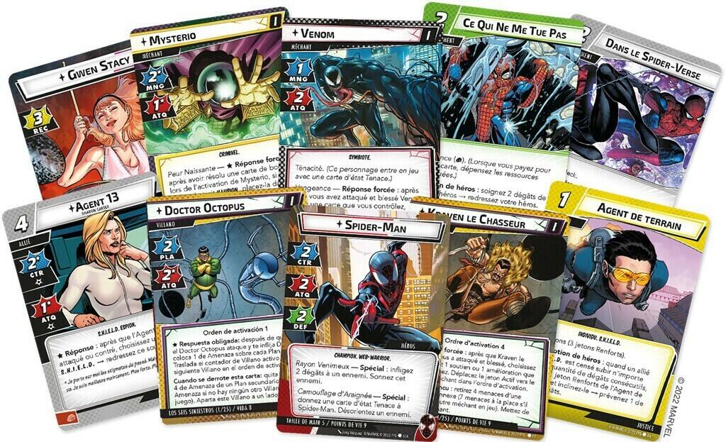 Marvel Champions: Le Jeu de Cartes - Sinistres Motivations Cartes