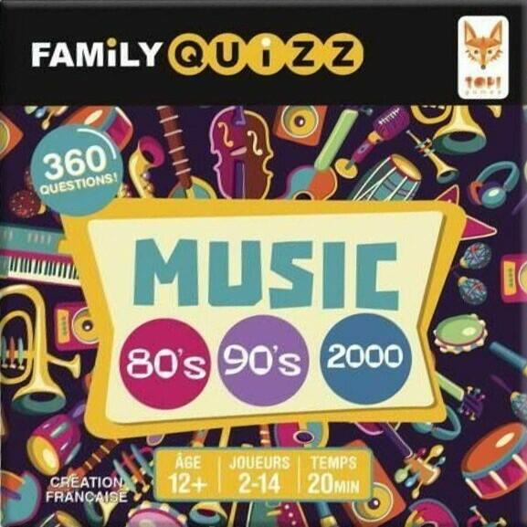Family Quizz: Music 80's/90's/2000 Cover