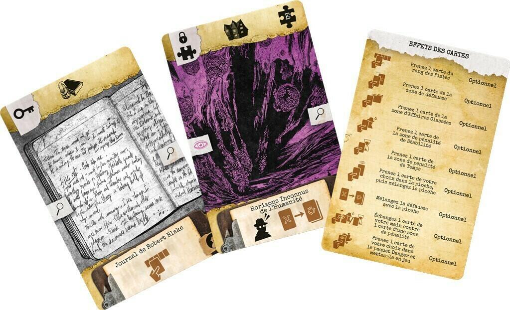 Arkham Noir: Affaire #3 - Gouffres Insondables de Ténèbres Cartes