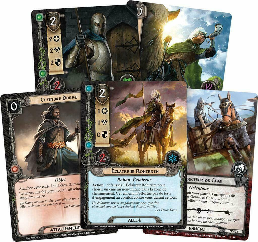 Le Seigneur des Anneaux: Le Jeu de Cartes - Le Défi des Gens-des-Chariots Cartes