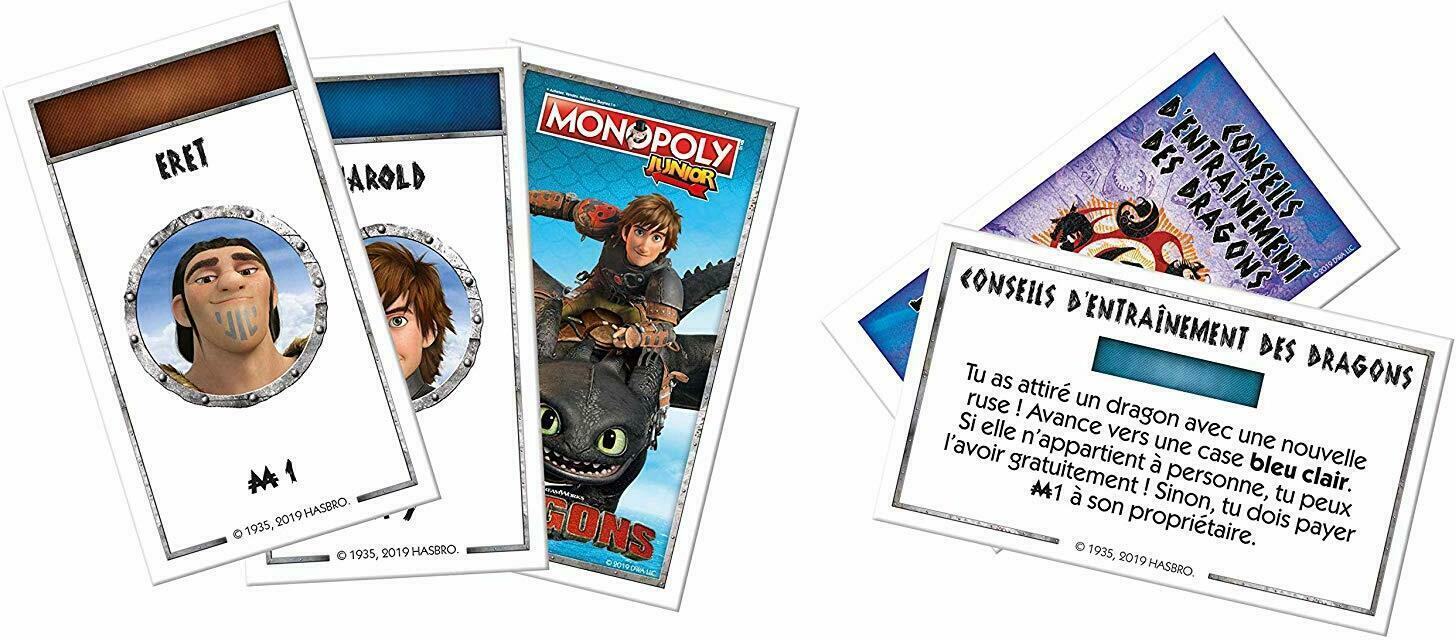 Monopoly: Junior - Dragons Cartes