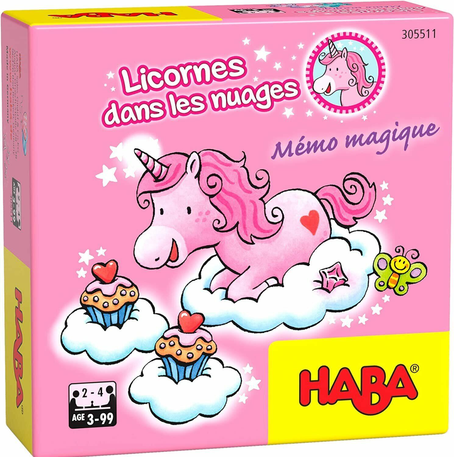 Licornes Dans les Nuages: Mémo Magique Cover 3d