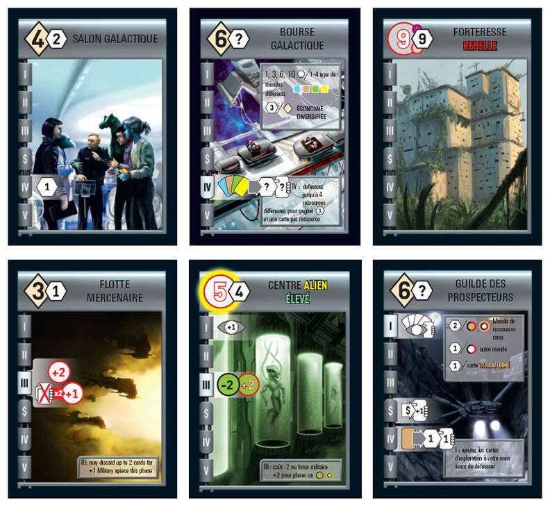 Race for the Galaxy Rebelles contre Imperium Cartes