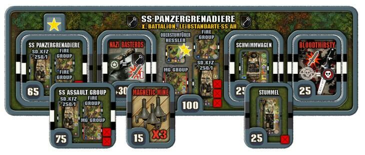 Heroes of Normandie: SS Panzergrenadier Tuiles