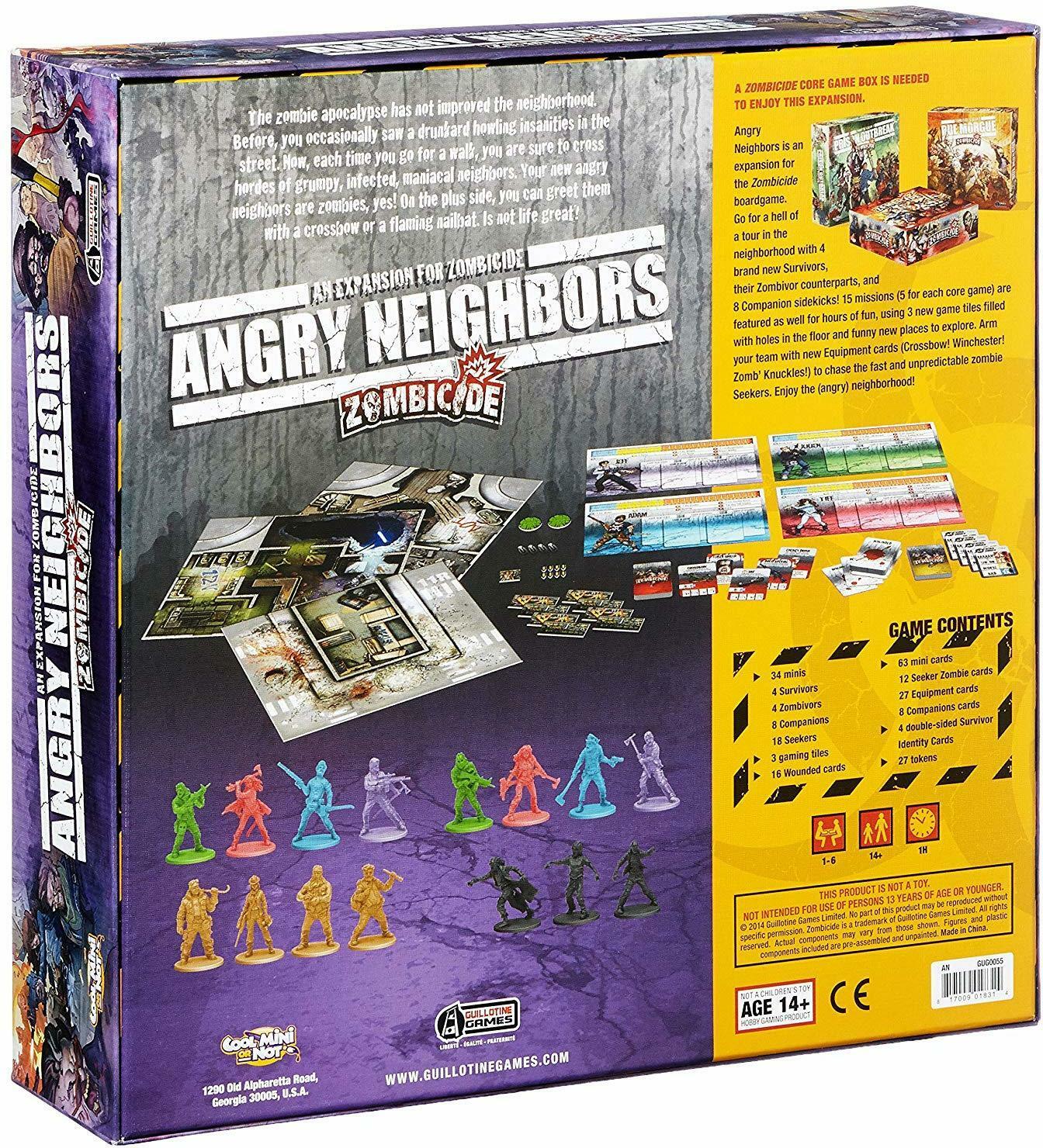 Zombicide: Angry Neighbors English Back 3d