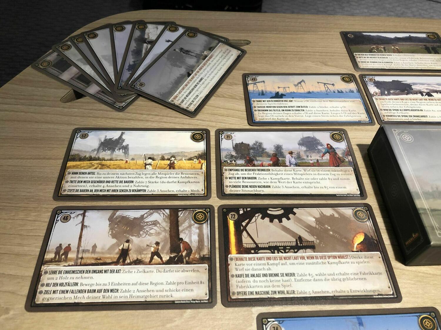 Scythe: Rencontres Cartes