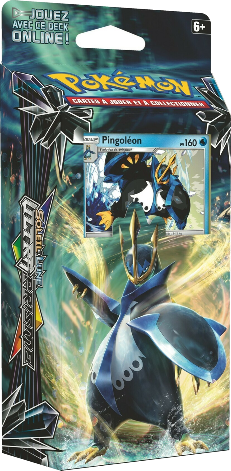 Pokémon Soleil et Lune: Ultra Prisme - Pingoléon Cover Transparent