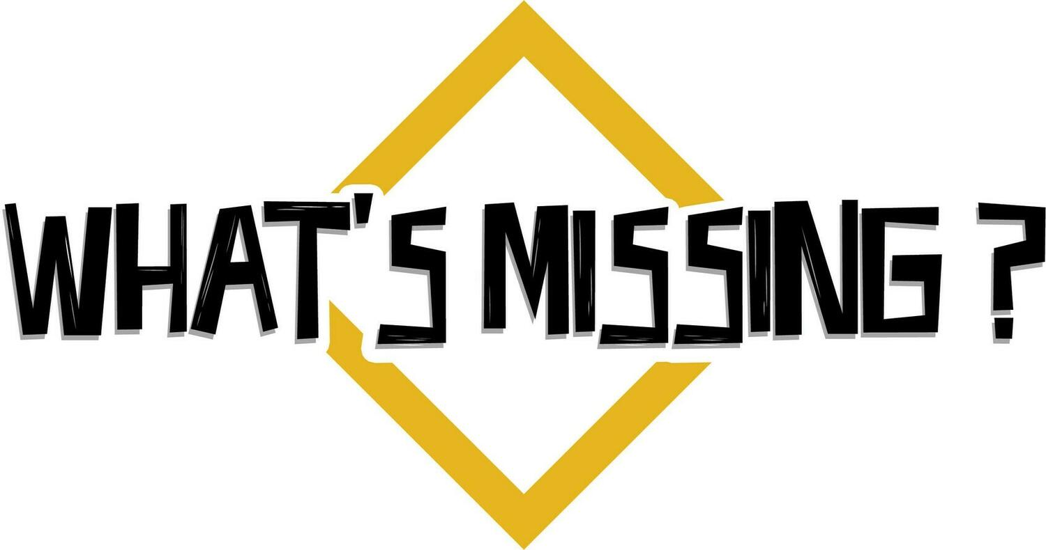 What's Missing ? Logo