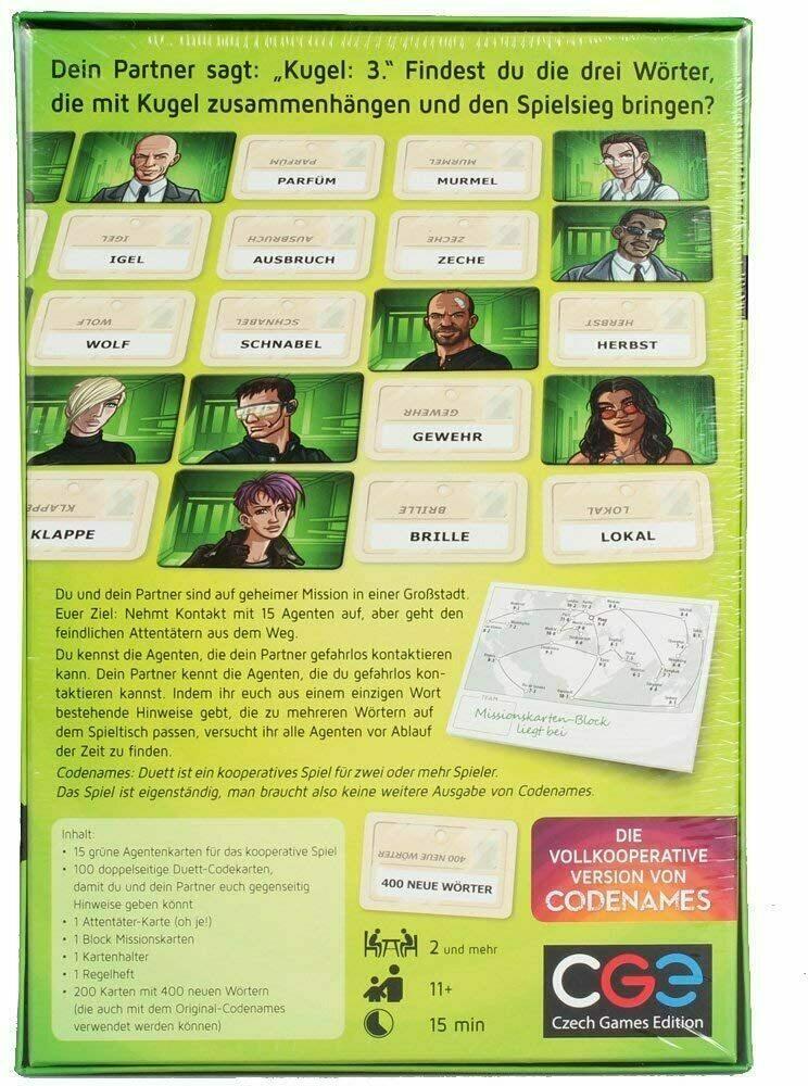 Codenames: Duett German Back