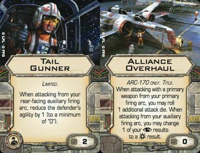 Star Wars: X-Wing - Le Jeu de Figurines - ARC-170 Cartes