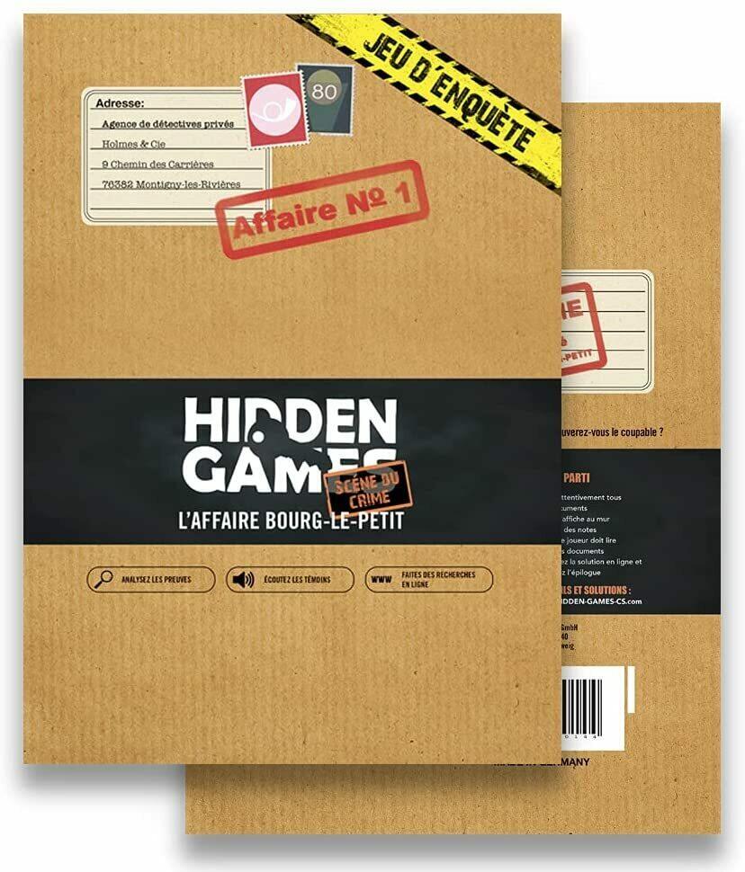 Hidden Game: Affaire n°1 - L'Affaire Bourg-Le-Petit Cover Back