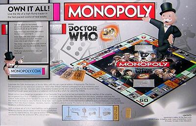 Monopoly: Doctor Who - 50th Anniversary Collectors Edition Back
