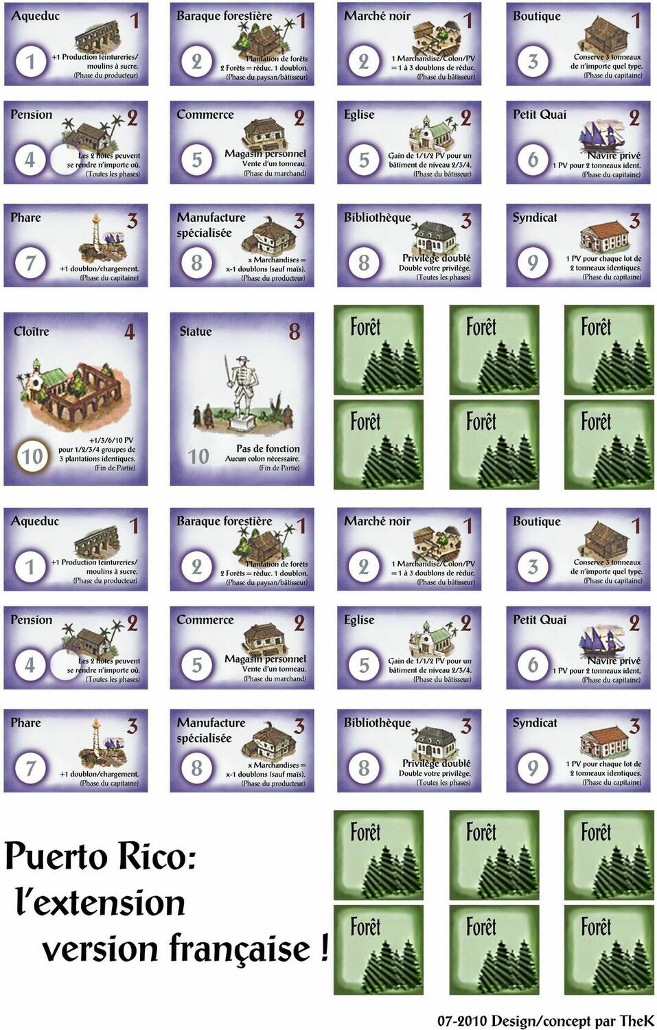 Puerto Rico: Extension I - Nouveaux Bâtiments Eclate