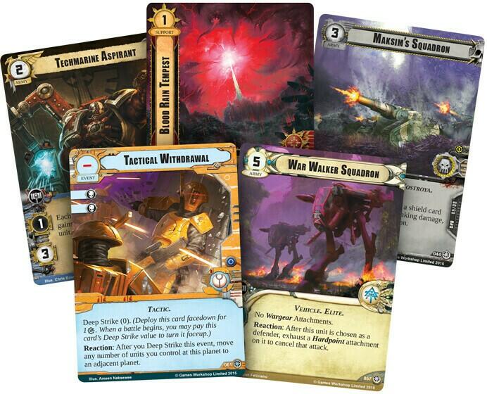 Warhammer 40,000: Conquest - Par le Feu et l'Acier Cartes