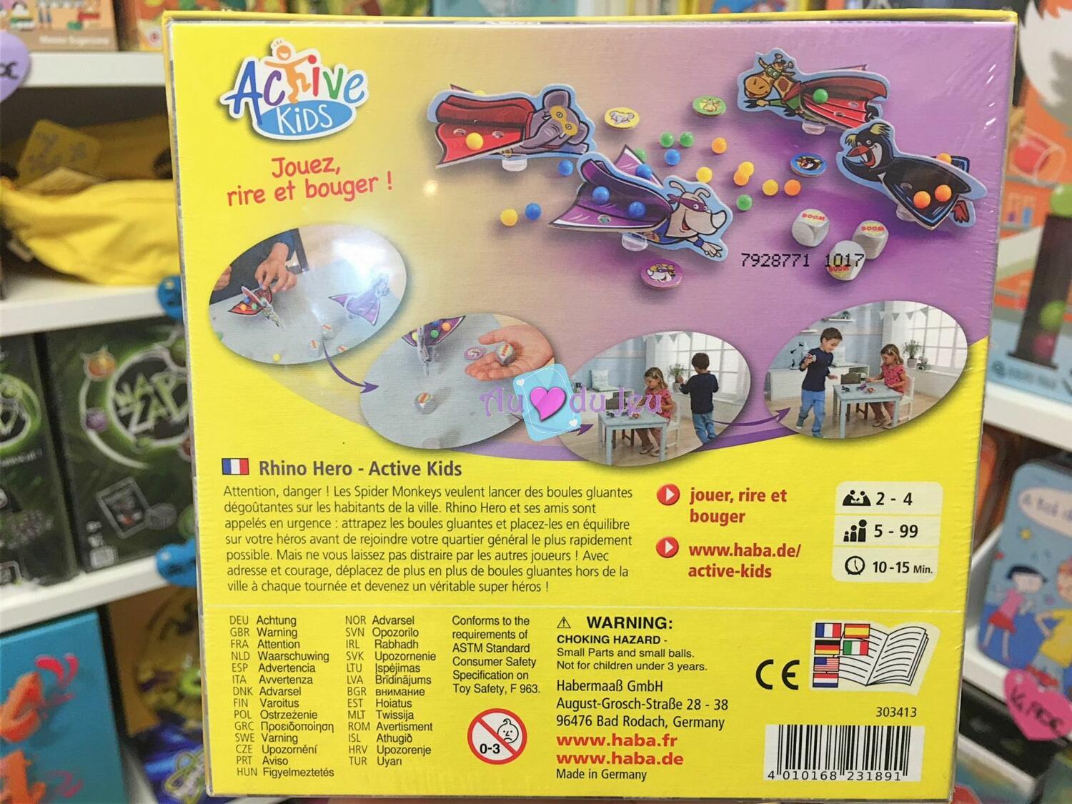 Rhino Hero: Active Kids Back 3d