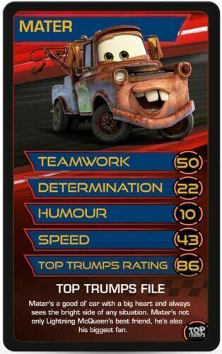 Top Trumps: Cars 3 Carte