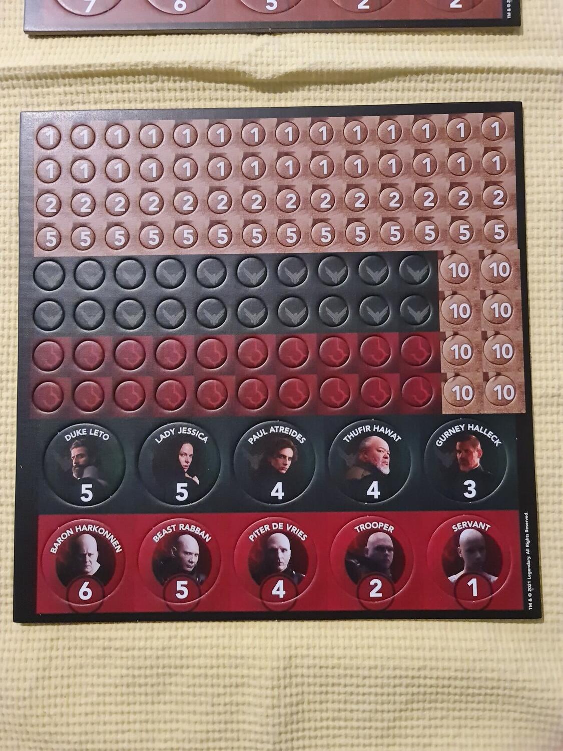 Dune: Un Jeu de Conquête et de Diplomatie Tuiles