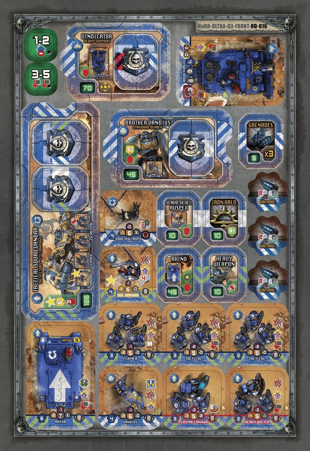 Warhammer 40,000: Heroes of Black Reach - Vanguard Squad & Freebooterz Tuiles