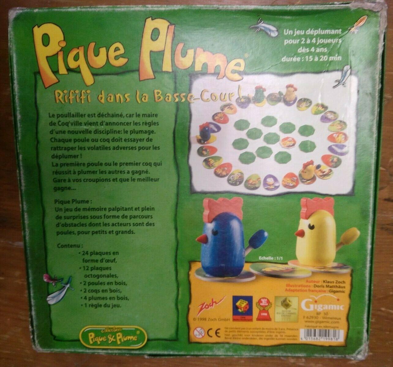 Pique Plume 2008 Back 3