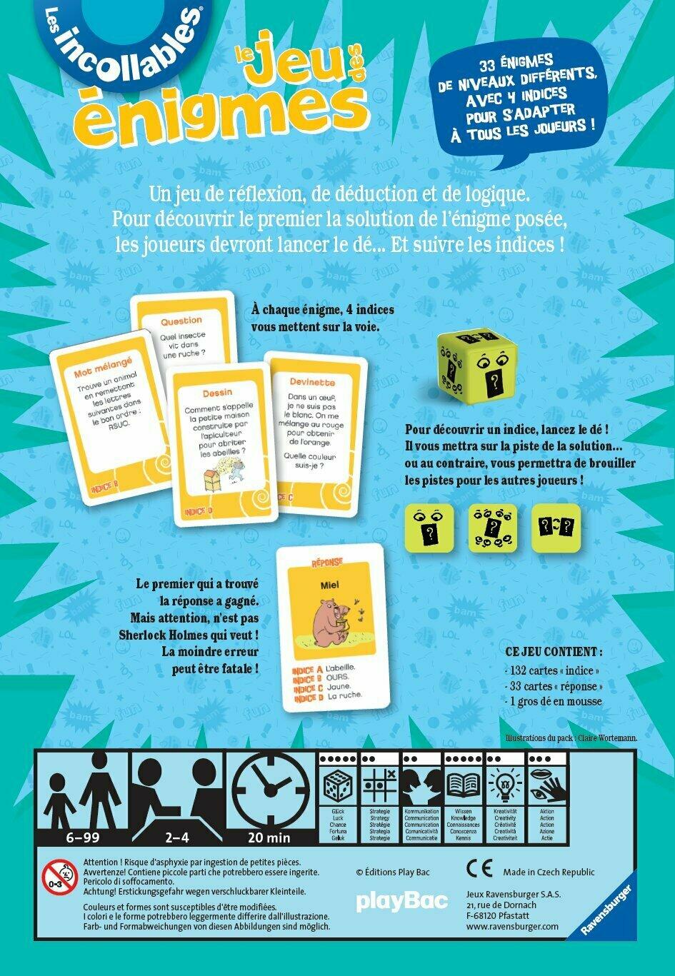 Les Incollables: Le Jeu des Énigmes Back