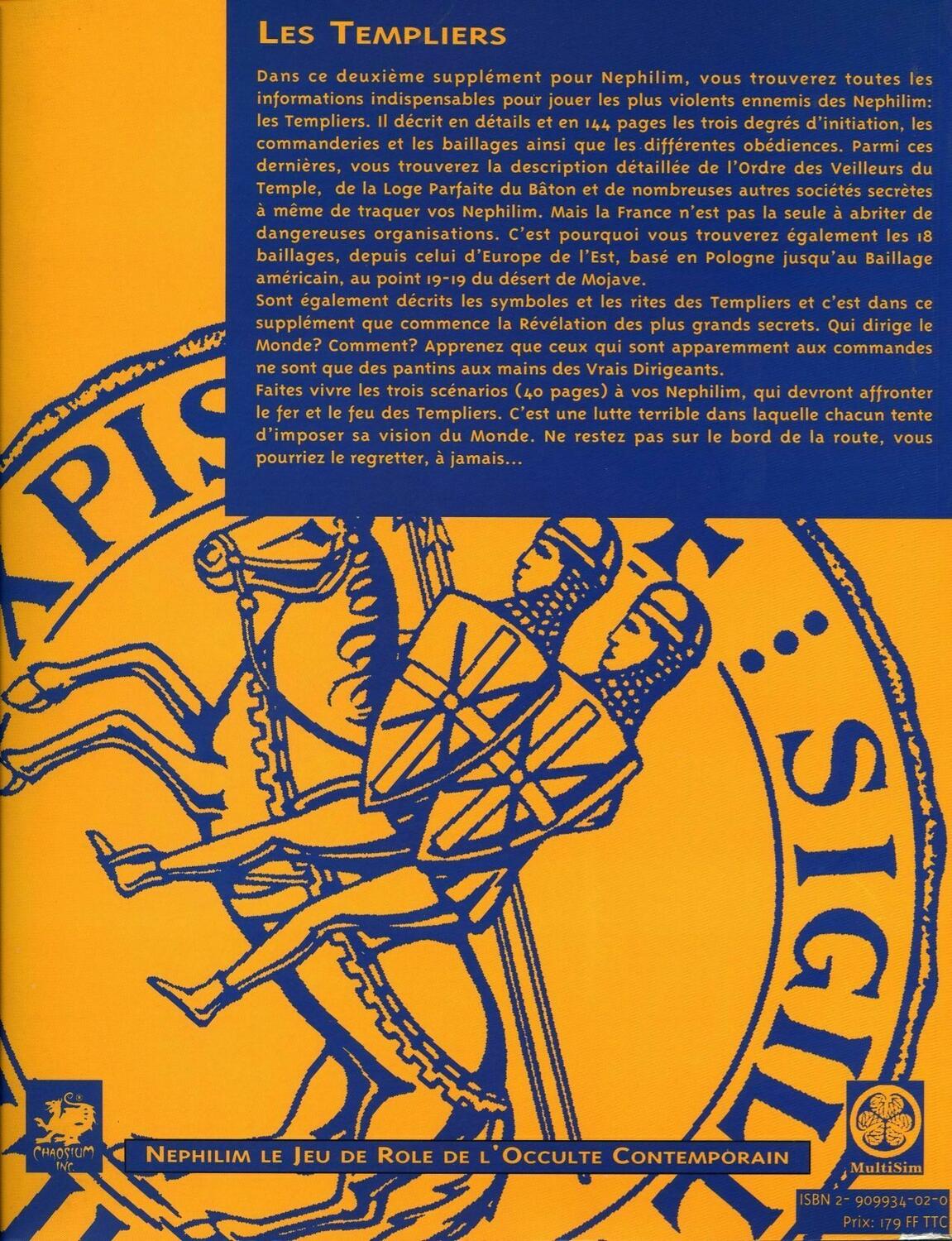 Nephilim: Les Templiers Back