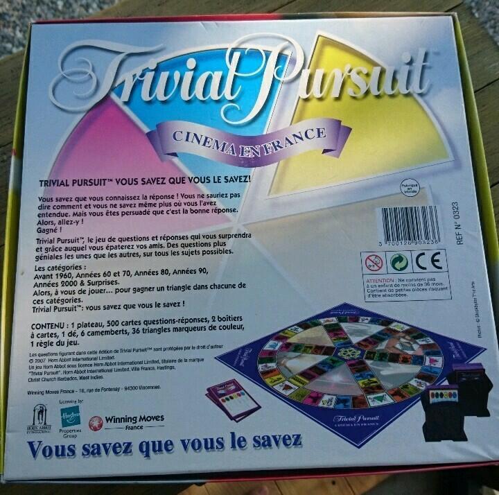 Trivial Pursuit: Cinéma en France Back