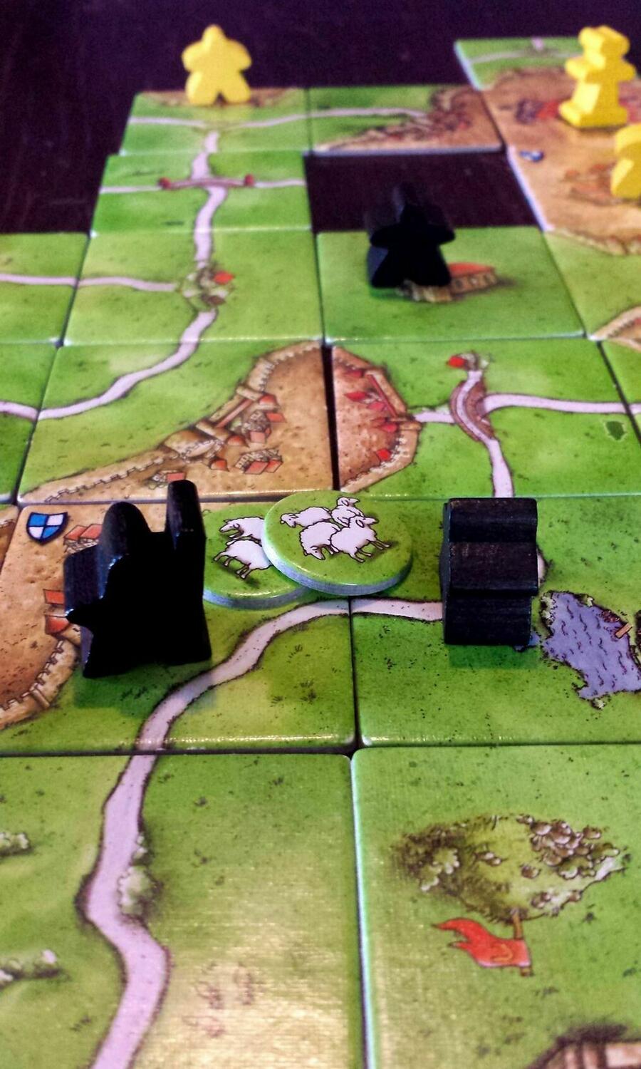 Carcassonne: Extension 9 - Moutons et Collines Eclate