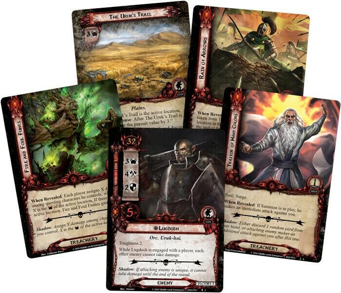 Le Seigneur des Anneaux: Le Jeu de Cartes - Deck Cauchemar - La Trahison de Saroumane Cartes