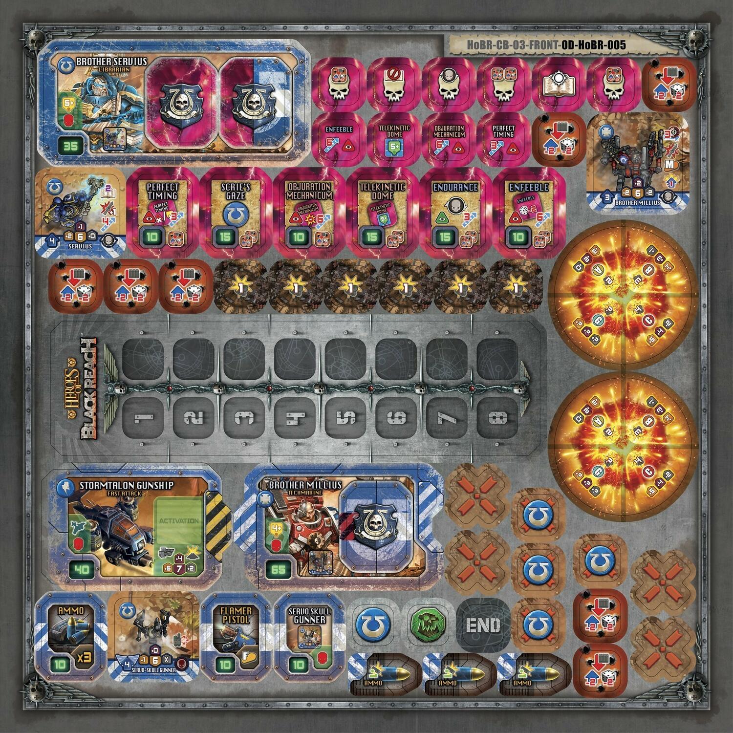 Warhammer 40,000: Heroes of Black Reach Tuiles