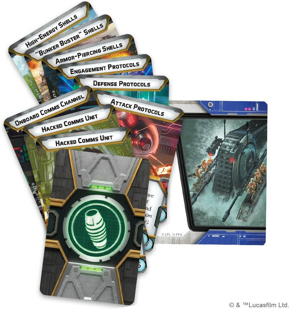 Star Wars: Légion - Tank Droïde NR-N99 de Classe Persuader Cartes