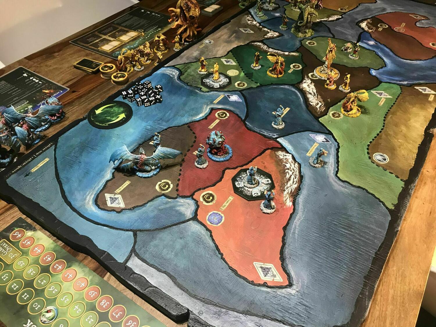 Cthulhu Wars: La Carte de la Terre Primitive Eclate