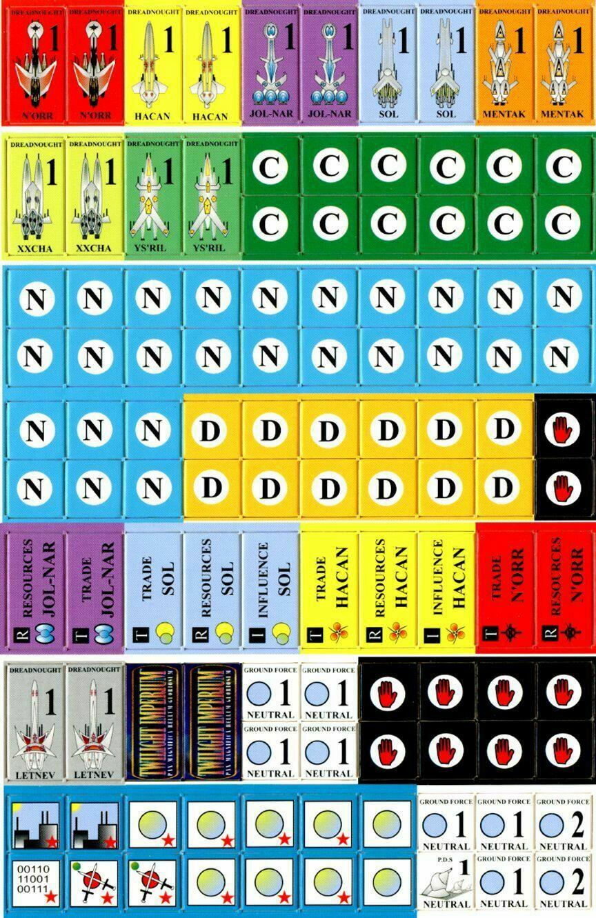 Twilight Imperium: Distant Suns Tokens