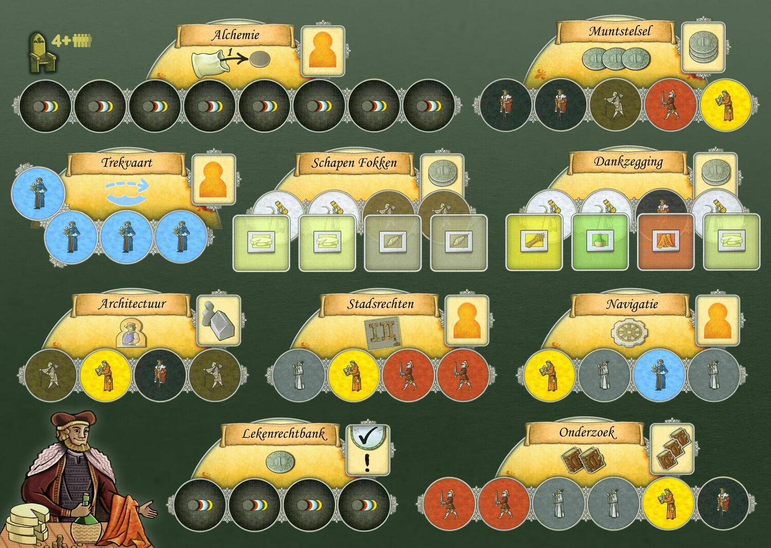 Orléans: Commerce & Intrigue Tuiles