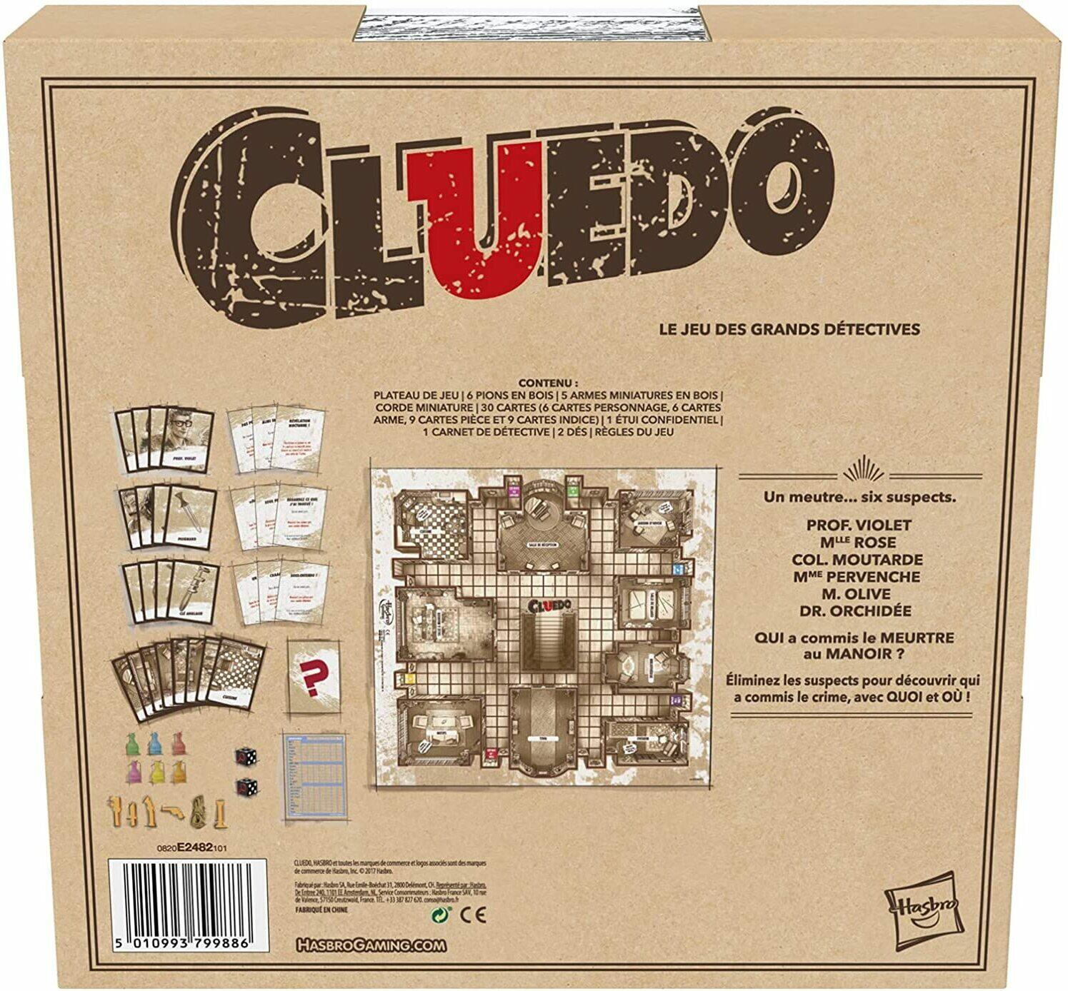 Cluedo: Édition Rustique Back 3d